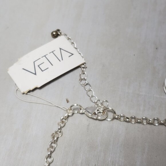 Vetta silver Link necklace with a central decorative element - Picture 10 of 10